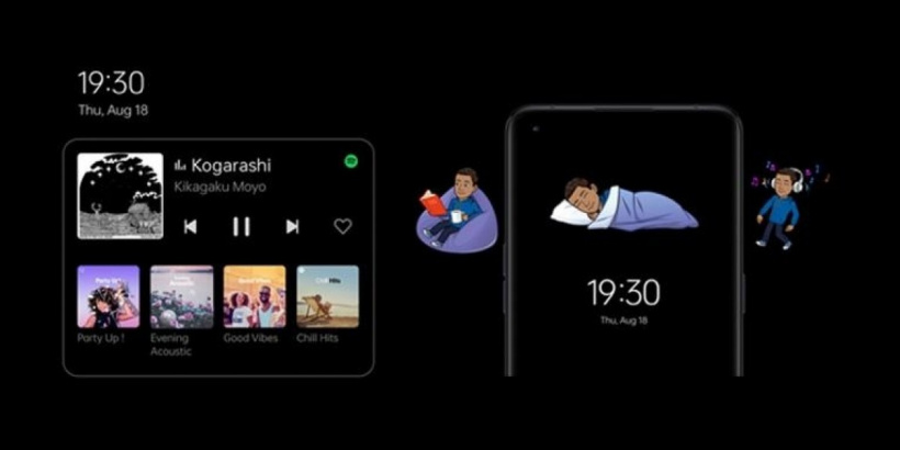 OPPO 息屏显示可以显示小部件